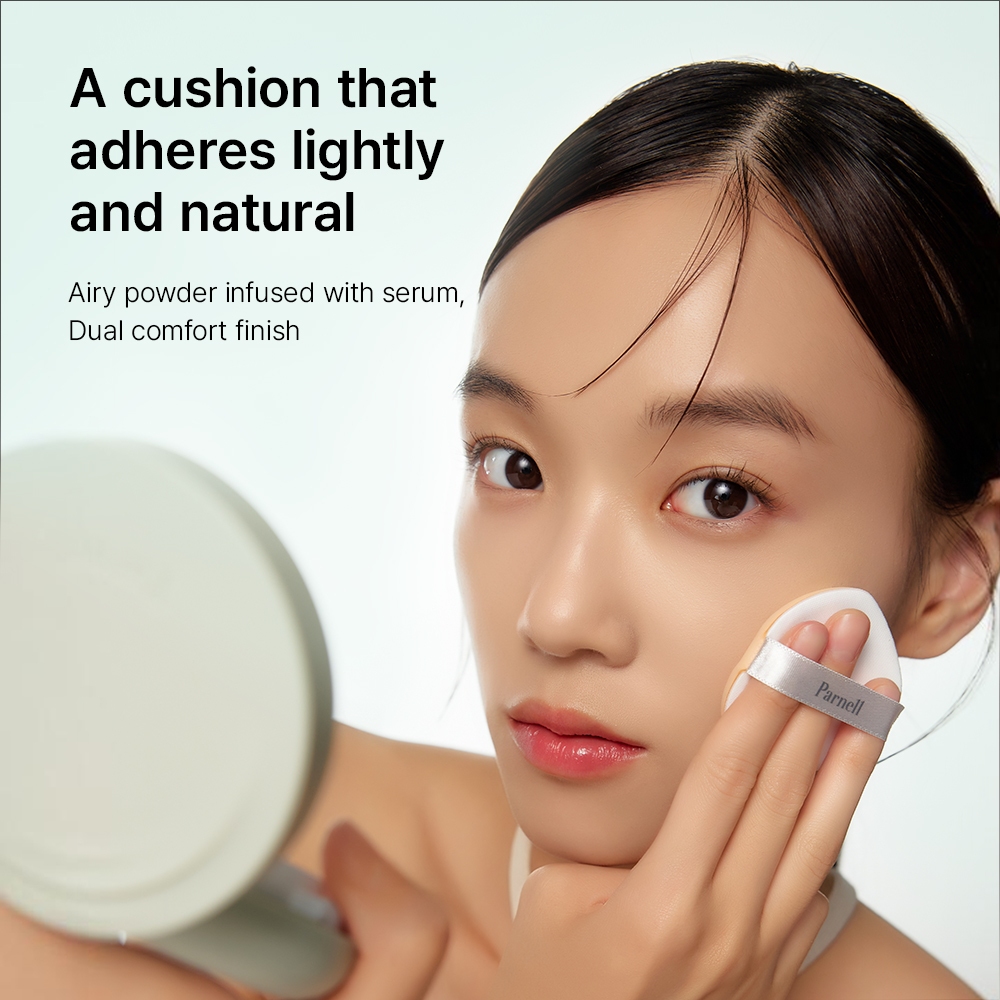 [Parnell Chính hãng] Bản Mini Phấn nước kiềm dầu thế hệ mới, nền mịn lì, nền tự nhiên, lâu trôi Parnell Serum Cicamanu in Matte Cushion SPF50 PA + +, 7g