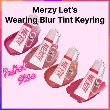 Hàn Quốc Merzy Let 's Wearing Blur Tint Móc khóa | 4 sắc thái | Son Tint di động có móc khóa