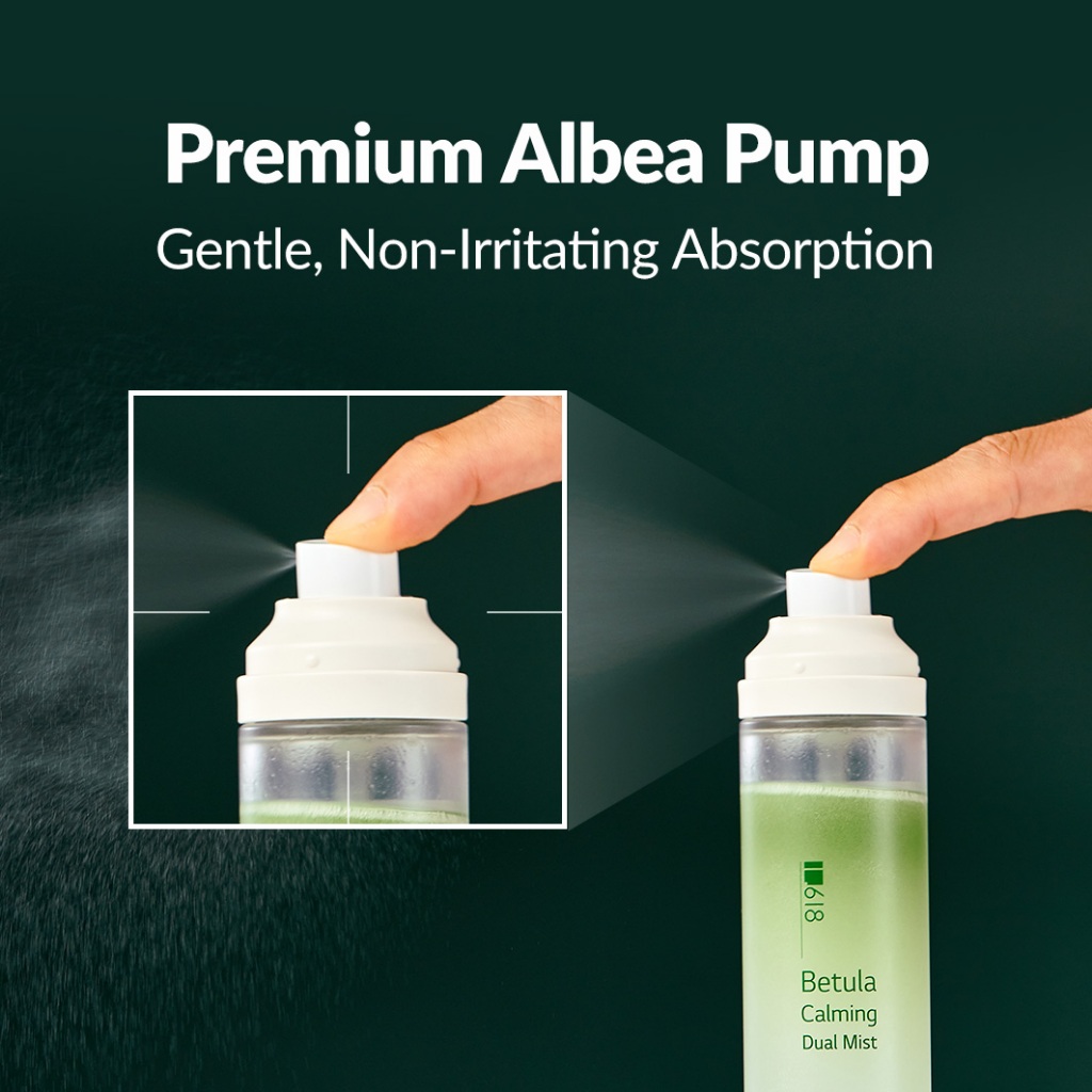 Xịt Khoáng 2 Lớp Betula Calming 1.618 | Chiết Xuất Nhựa Cây Bạch Dương & Panthenol | Làm Dịu & Cấp Ẩm 90ml