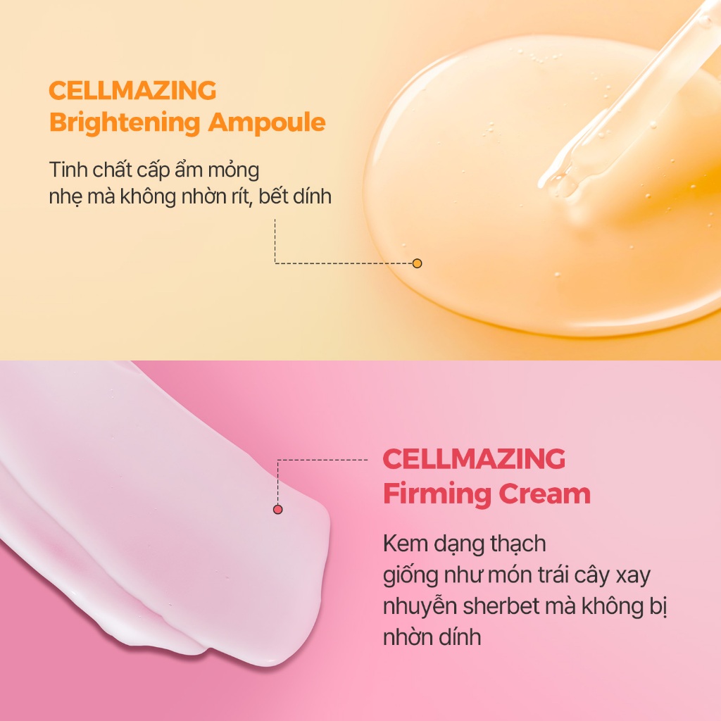 [Torriden Chính hãng] [SET] Kem dưỡng săn chắc da và Tinh chất dưỡng trắng sáng da CELLMAZING, 60ml+30ml