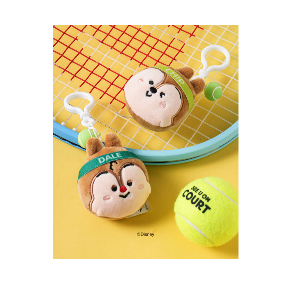 [Disney] Túi sang trọng ChipnDale Charm Keyring Tennis Edition (Chip / Dale)