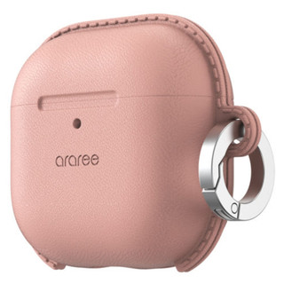 Araree - hộp đựng chìa khóa silicon mỏng tương thích với airpod 4 / đen trắng đỏ hồng họa tiết da xanh
