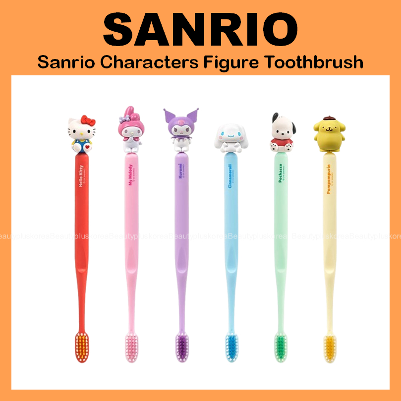 [Sanrio] Bàn chải đánh răng hình nhân vật Sanrio (Kitty / Mymelody / Kuromi / Cinnamoroll / Pochacco / Pompompurin)