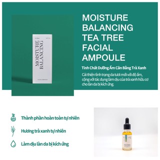 <Odorata / Neferra> Làm Dịu + Chăm Sóc Mụn / Tinh Chất Dưỡng Da Mặt với Tràm Trà 20ml