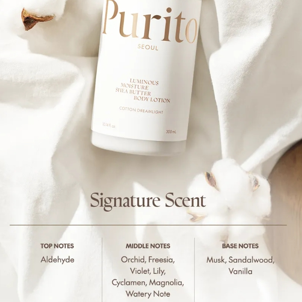 [Purito] Sữa Dưỡng Thể Bơ Shea Độ Ẩm Dạ Quang 300ml