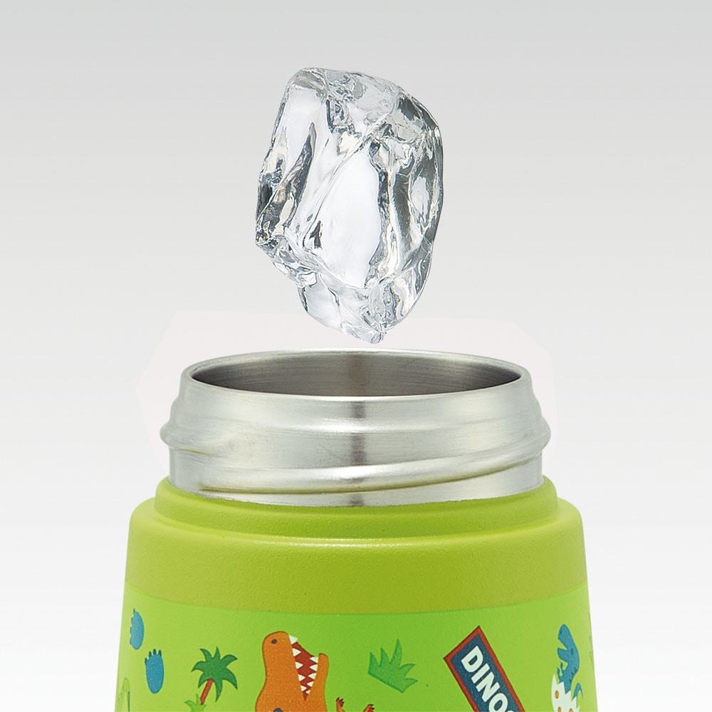 [SKATER] Bình nước inox ống hút khủng long 370ml SSH4D