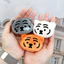Móc khóa quyến rũ túi hình mặt (Cam / Trắng / Đen)