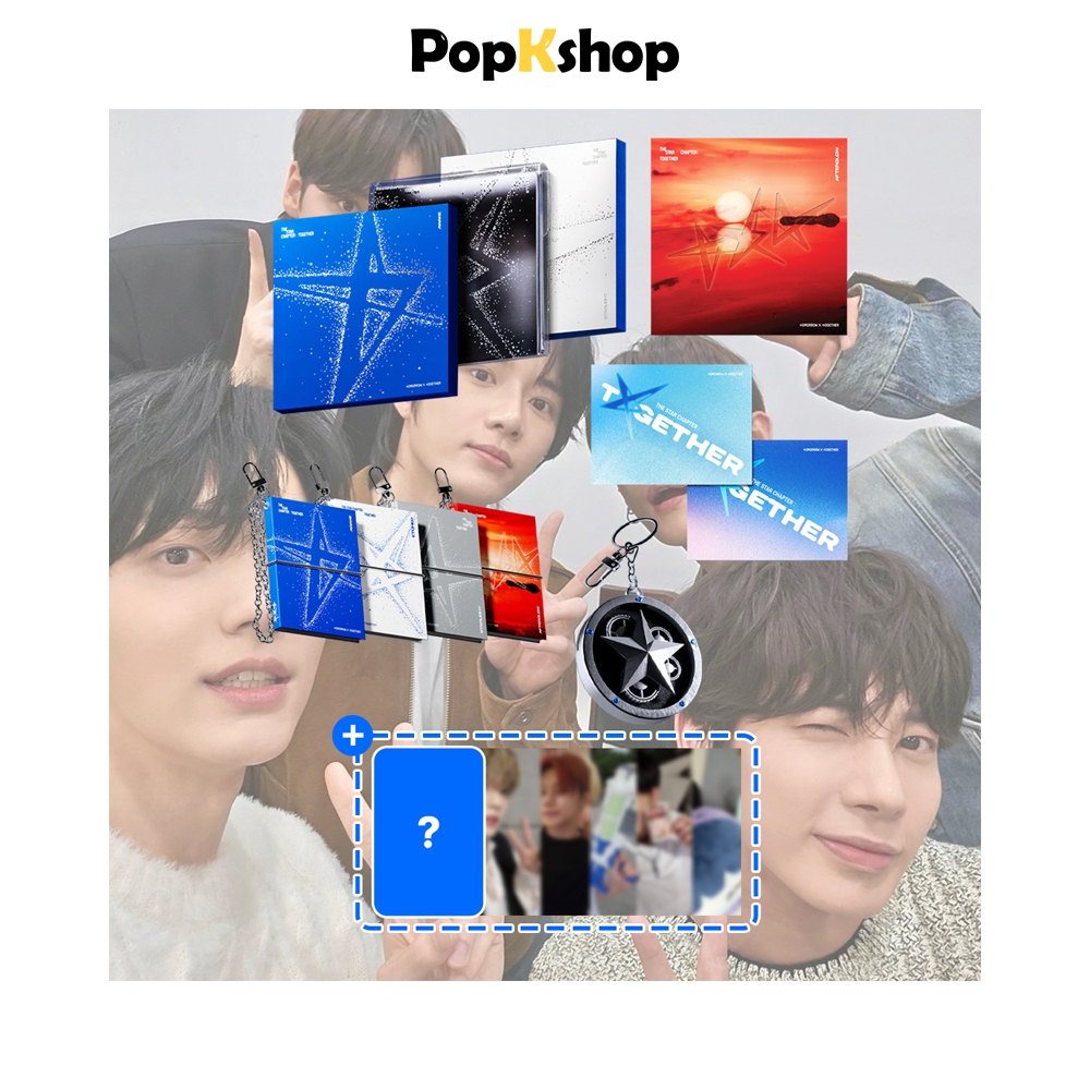 TXT 4th Album 'The Star Chapter : Together' Mini Book Keyring - Version Awake/Gravé/Starlight/Afterglow, Avec NFC