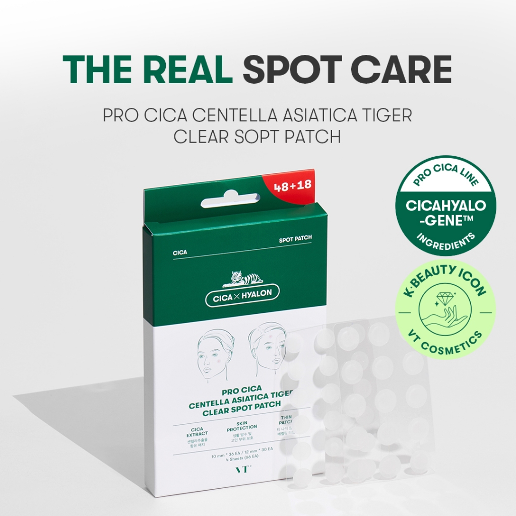 [Vt] Pro Cica Centella Asiatica Tiger Clear Spot Patch / Pimple Patch / Acne Patch [Flagship chính thức]