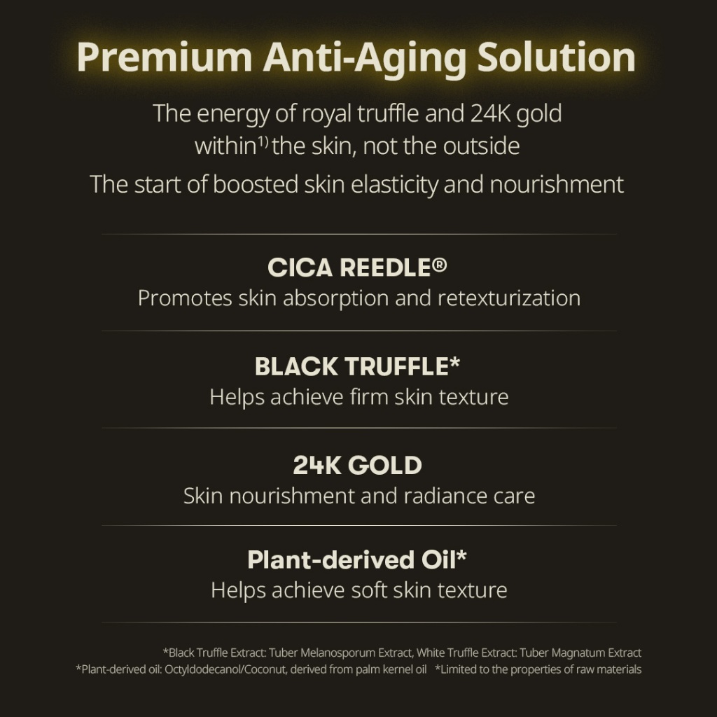 [Vt] Black Truffle Reedle Shot 50ml, Black Truffle Extract 30.000ppm [Flagship chính thức]
