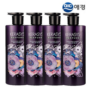 [Kerasys] Dầu gội & Dầu xả nước hoa Elegance Amber – Hương hoa (600ml) / [Kerasys] Elegance Amber Perfume Shampoo & Rinse – Floral Scent (600ml)