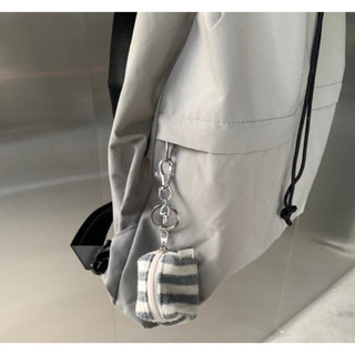 Mở ra - móc khóa túi terry mini tương thích với tai nghe airpod son môi