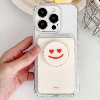 Túi khe cắm thẻ từ tính bóng có giá đỡ kẹp cho điện thoại