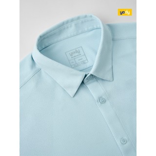 [SALE OFF] Áo sơ mi nam YODY cộc tay Business bề mặt tổ ong hoa văn jacquard, thoải mái, dễ chịu, ít nhăn MOSH25S090