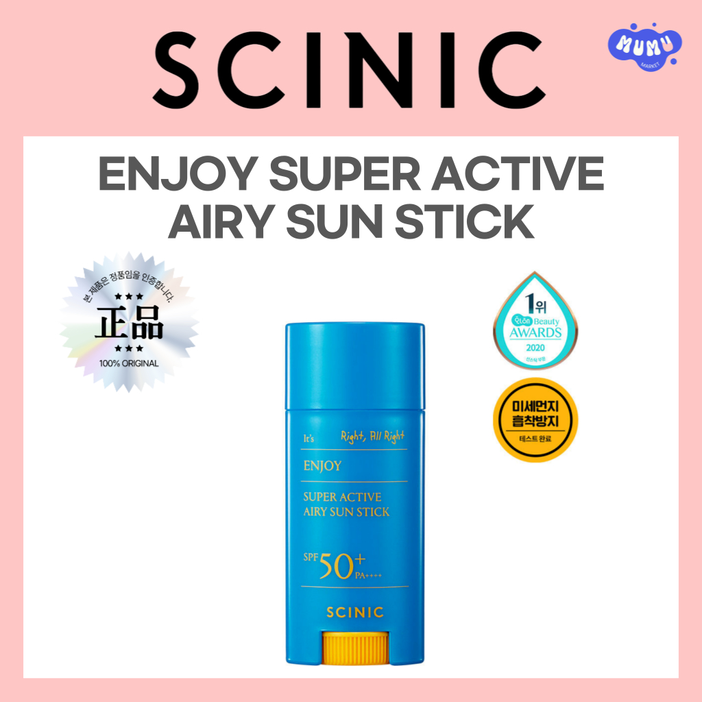 [SCINIC] Enjoy Super Active Airy Sun Stick SPF50 + PA + + + + + – Nhẹ ...