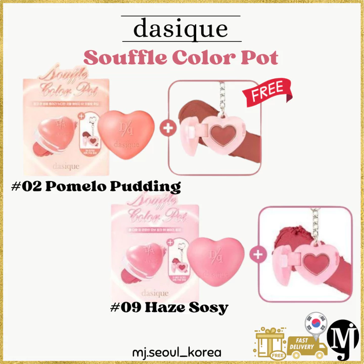 Dasique Souffle Color Pot 16 Màu Tint Cheek Lip Sweet Heart 6.5g 26 Màu