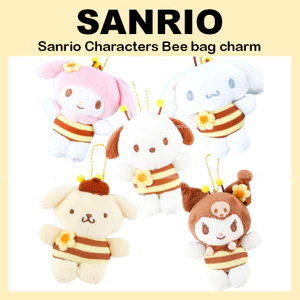 Sanrio Characters Bee bag charm 8cm (Cinnamoroll / Mymelody / Pochacco / Pompompurin / Kuromi)