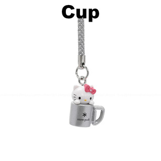 [SNOWPEAK] Kitty Hình Bag charm Phiên bản giới hạn (Ghế, Cốc, Chân Đế)