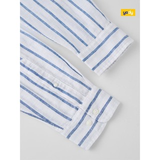 [SALE OFF] Áo sơ mi nam YODY dài tay kẻ sọc vải linen dáng suông thoải mái lịch lãm, chuyên nghiệp MCSH25S058