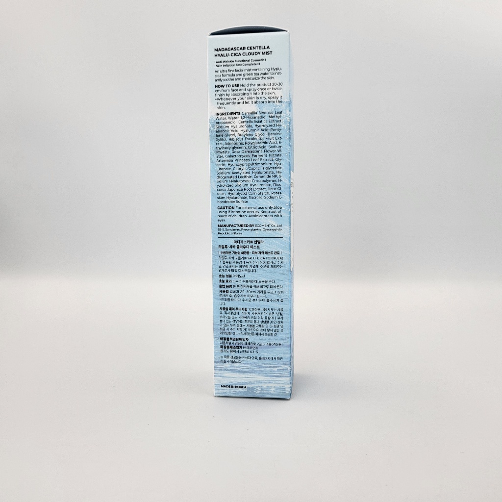 Sương mù mây Madagascar Centella Hyalu-Cica 120ml từ Hàn Quốc