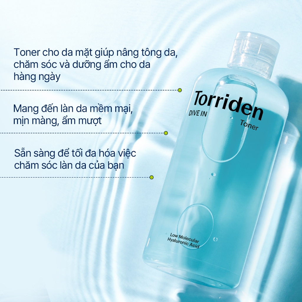 [Torriden Live] Toner Hyaluronic Acid phân tử thấp DIVE-IN 500ml