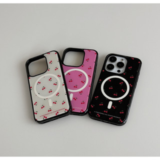 Ninemall - ốp lưng từ tính họa tiết anh đào mini tương thích với galaxy iphone