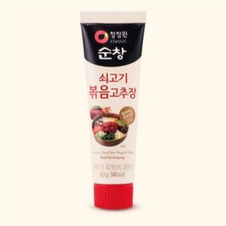 Bột tiêu đỏ xào thịt bò Soonchang, 60g / Mini Tube Gochujang, K-Food.Thực phẩm Hàn Quốc