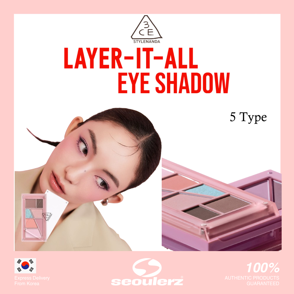 [3CE] LAYER IT ALL EYE SHADOW 5 Type | Shopee Việt Nam