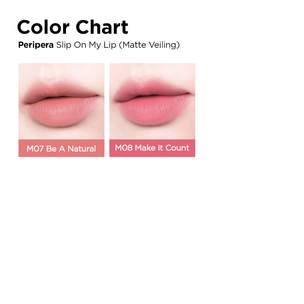 [PERIPERA] Son Bút Chì Mịn Bóng Nhẹ Không Khô Môi Slip On My Lip