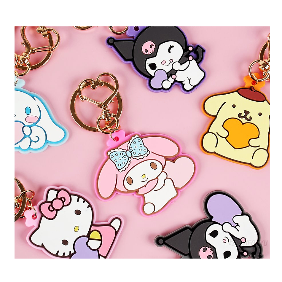 [Sanrio] Petit Soft figure túi móc khóa quyến rũ mymelody / Kuromi / Hellokitty / Pompompurin / Cinnamoroll