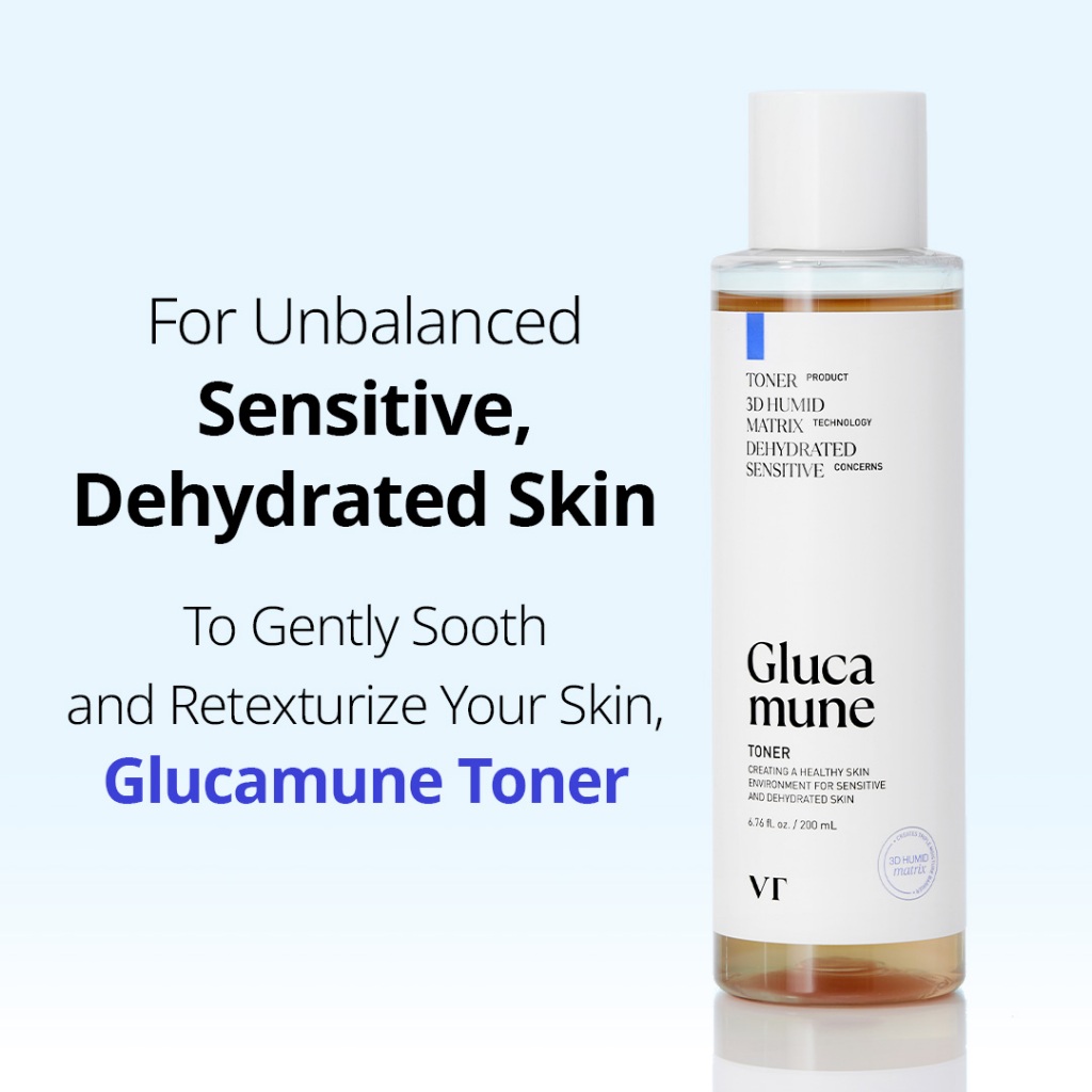 [Vt] Glucamune Toner 200ml Dưỡng ẩm an toàn, chăm sóc dịu nhẹ [Flagship chính thức]