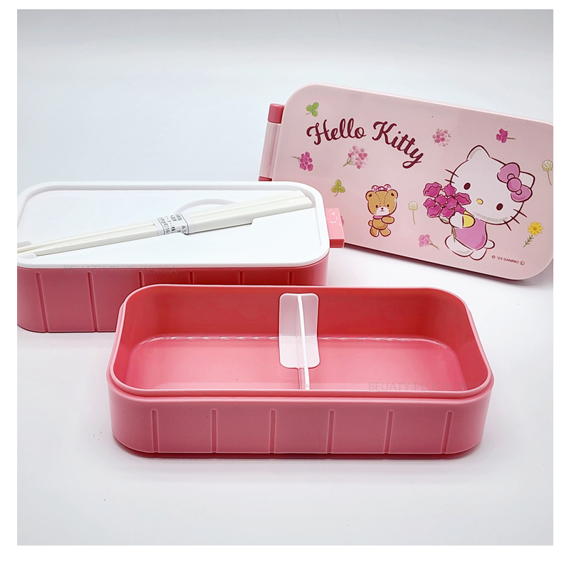Hộp Đựng Cơm Trưa 600ml Kèm Đũa Hình hello kitty / kuromi / Bộ Sưu Tập kuromi yzw3ag