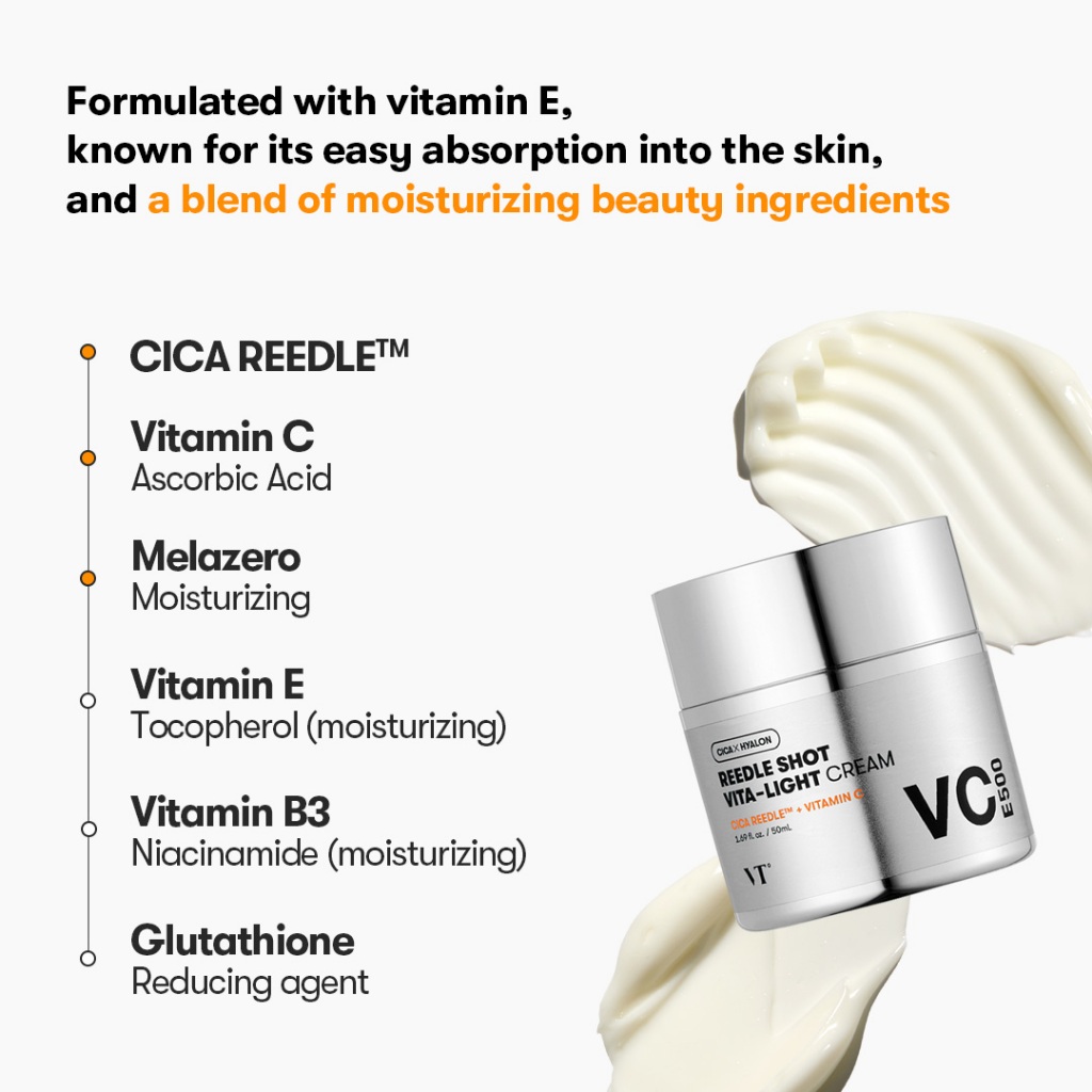 [Vt] REEDLE SHOT VITA-LIGHT Cream 50mL 500mg Vitamin E Brightening Glow Cream Dark Spot < Official Flagship>