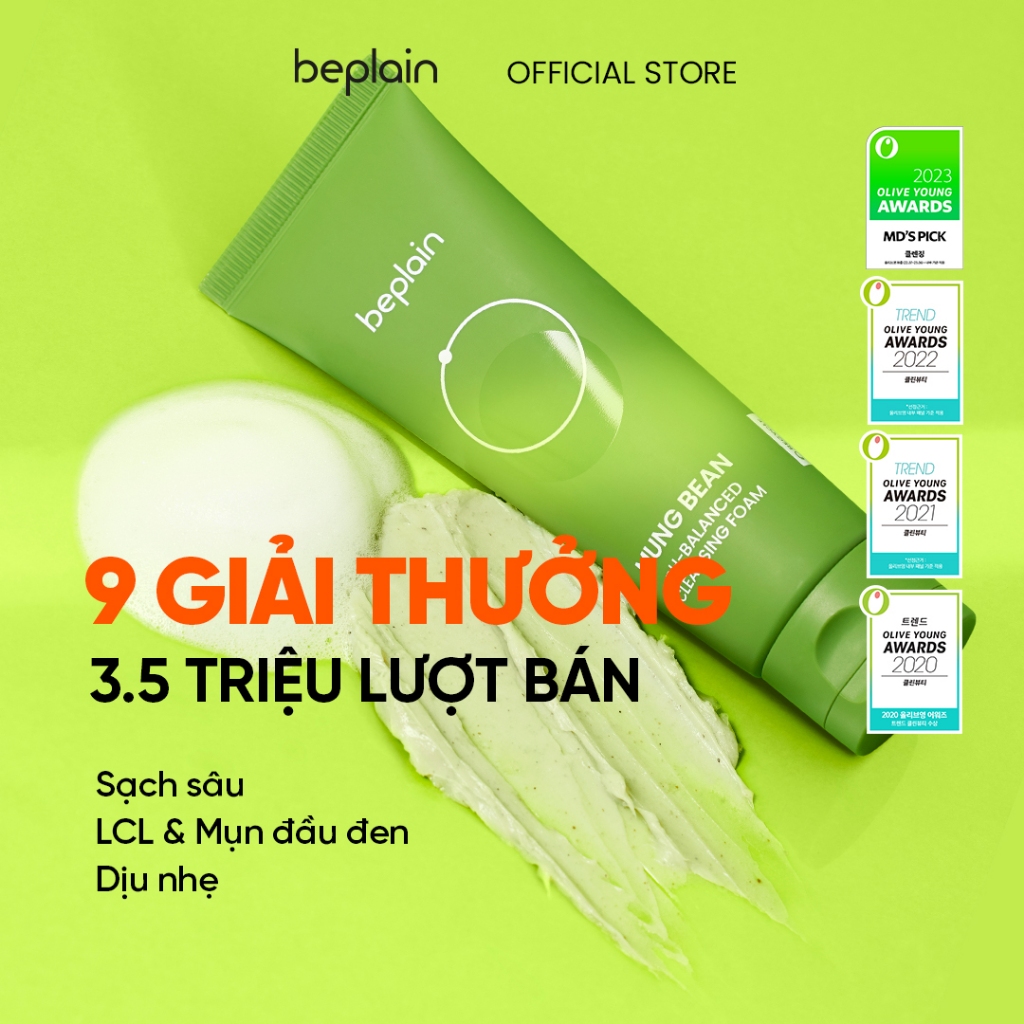 Ảnh Sữa rửa mặt BEPLAIN Đậu Xanh cân bằng độ pH 80ml 1