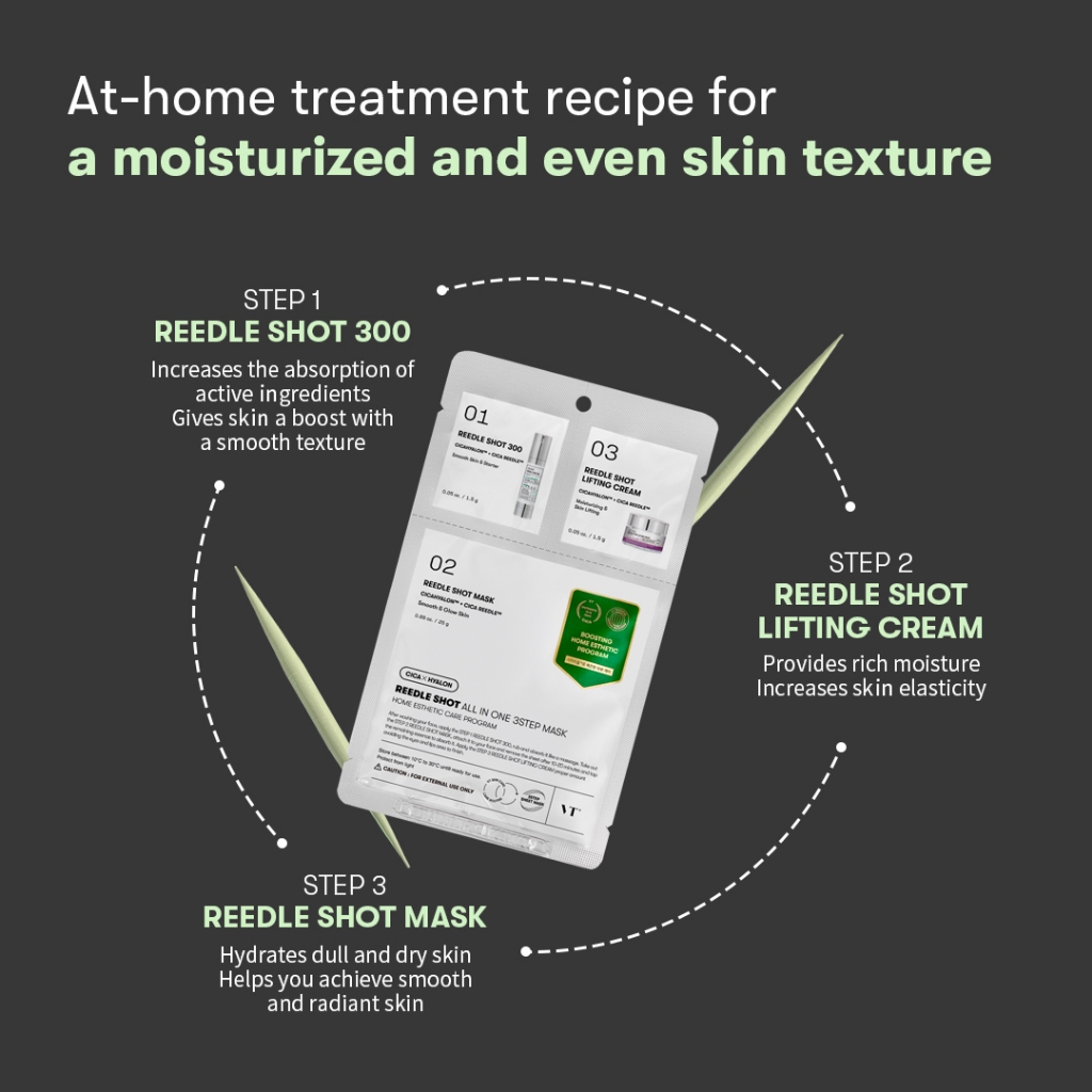 [VT] Reedle Shot All in One 3STEP Mask Microneedling, Chăm sóc tế bào chết, Chăm sóc đàn hồi da < Official Flagship >