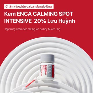 Giảm Mụn Viêm Cấp Tốc Kem Chấm Mụn Sulfur 20% Lưu Huỳnh Kháng Khuẩn Cho Da Dầu Nhạy Cảm ENCA
