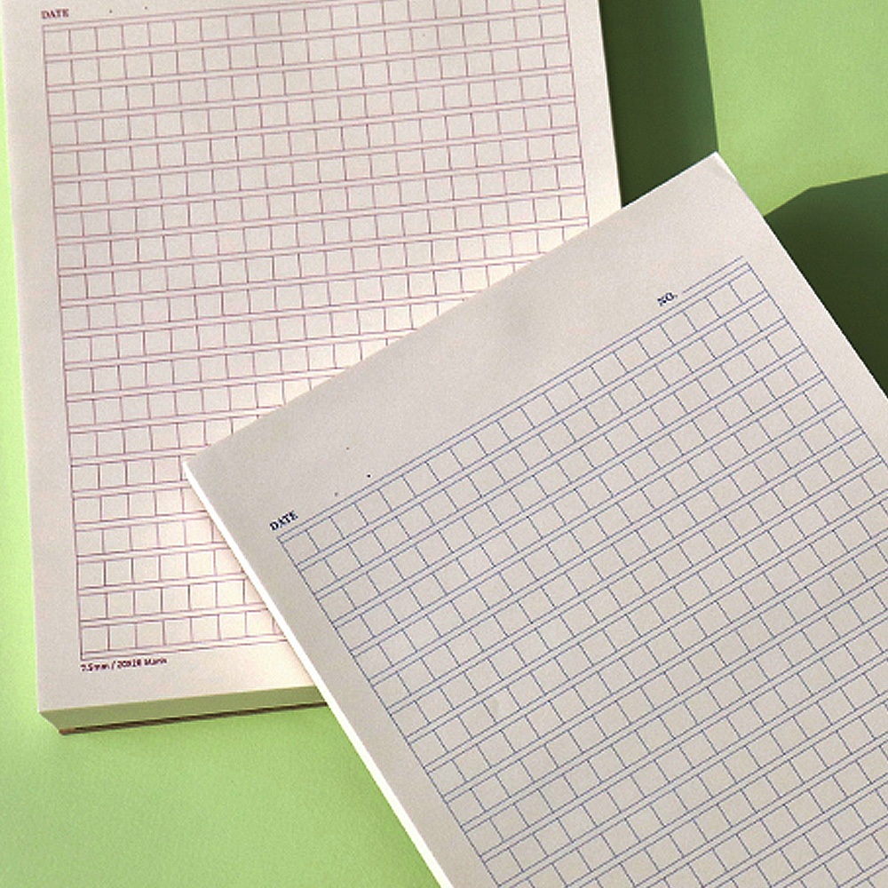 KOREA BFC Squared Manuscript Paper 200 Sheets Notebook Note Pad Writing ...