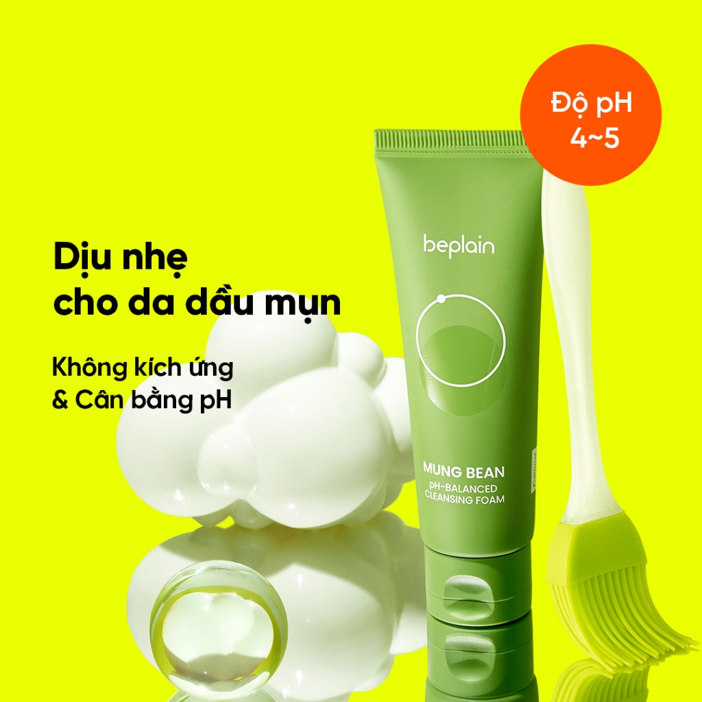 Ảnh Sữa rửa mặt BEPLAIN Đậu Xanh cân bằng độ pH 80ml 4