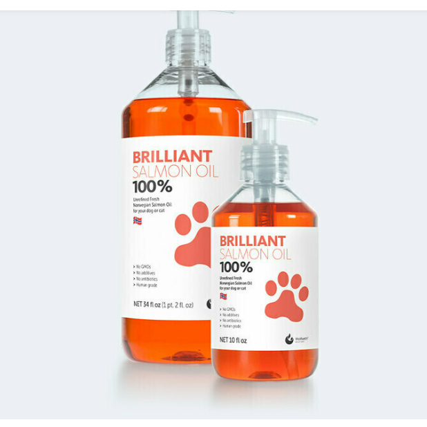 Dầu Cá Hồi Sinh Hofseth Biocre Brilliant Cho Chó & Mèo 300ml (Omega 3, EPA Fatty Acid, Hỗ Trợ Khớp, Da Và Lông, Hệ Miễn Dịch)