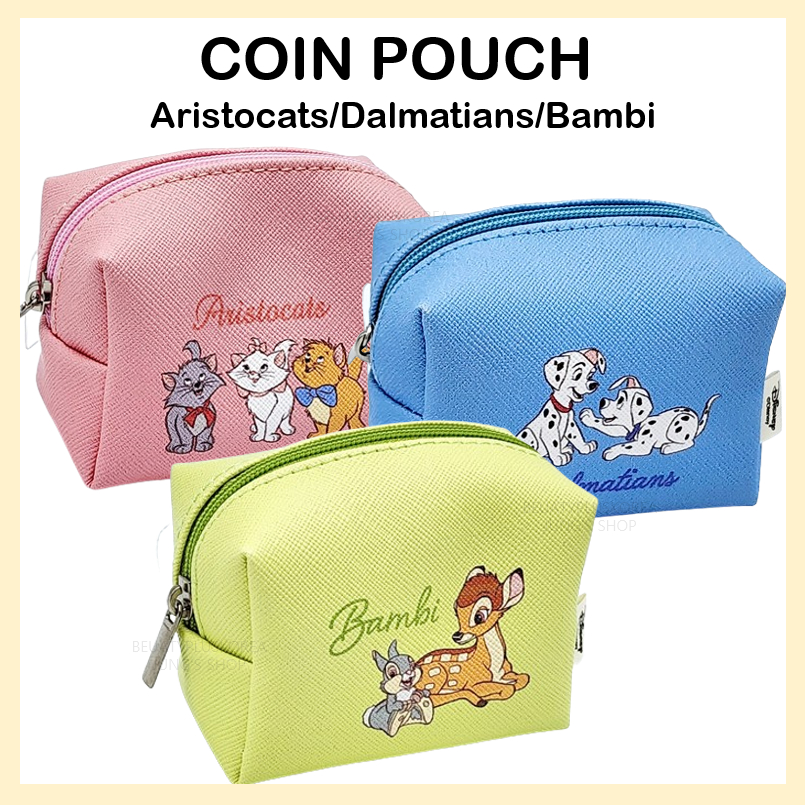 Túi Đựng Tiền Xu Disney Aristocats / Dalmatians / Bambi Marie 1042229 Đồng Xu Lưu Niệm