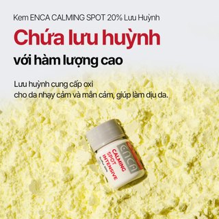 Giảm Mụn Viêm Cấp Tốc Kem Chấm Mụn Sulfur 20% Lưu Huỳnh Kháng Khuẩn Cho Da Dầu Nhạy Cảm ENCA
