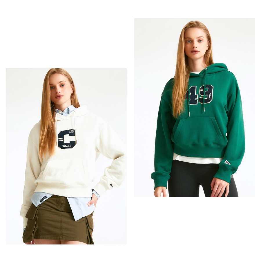 Ảnh Áo Hoodie WHO.A.U WHMHD4T22F Women's Boucle Cropped Hoodie Women Style (Fleece-lined) 1