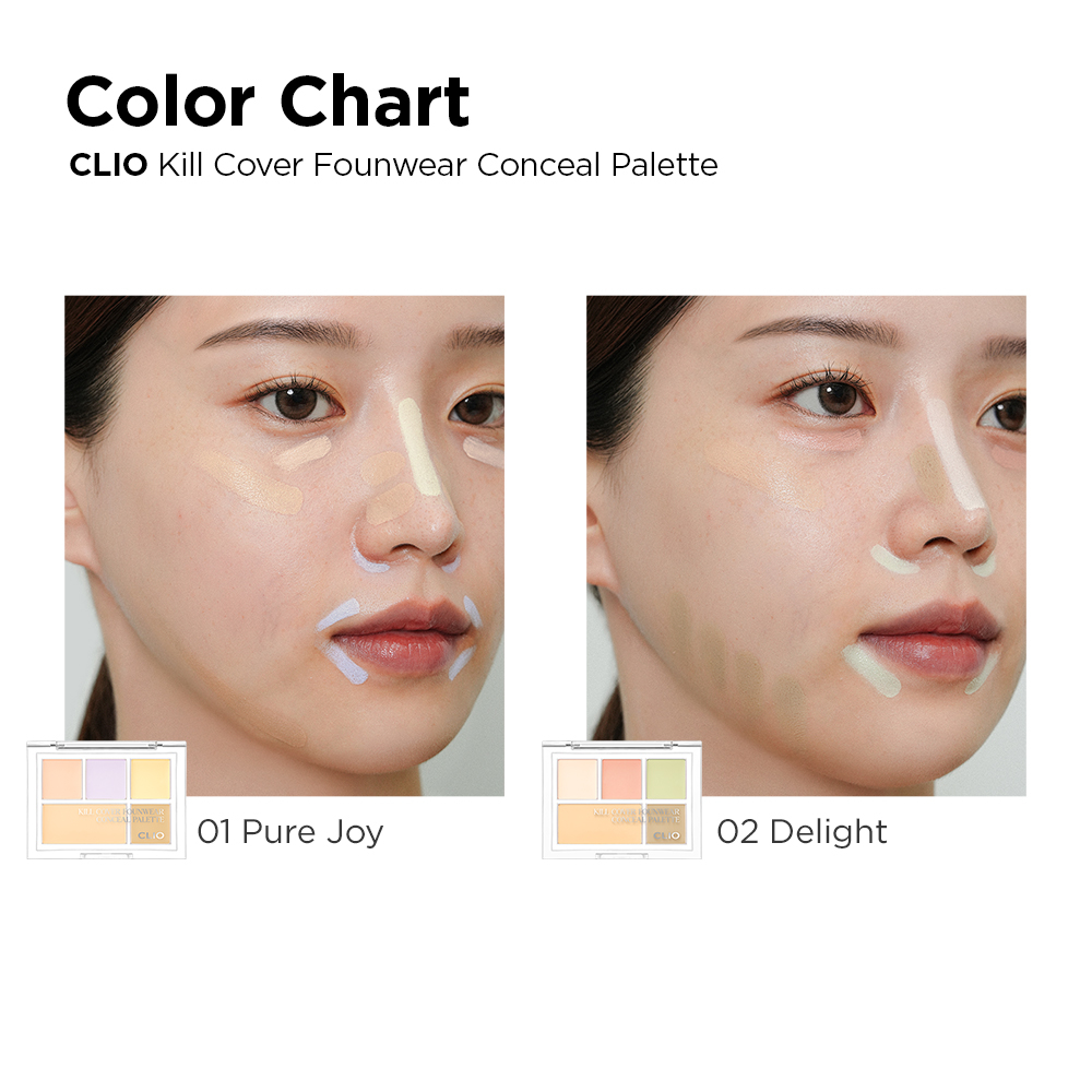 [CLIO] Bảng Che Khuyết Điểm Che Phủ Hiệu Quả Kill Cover Founwear (2 màu)