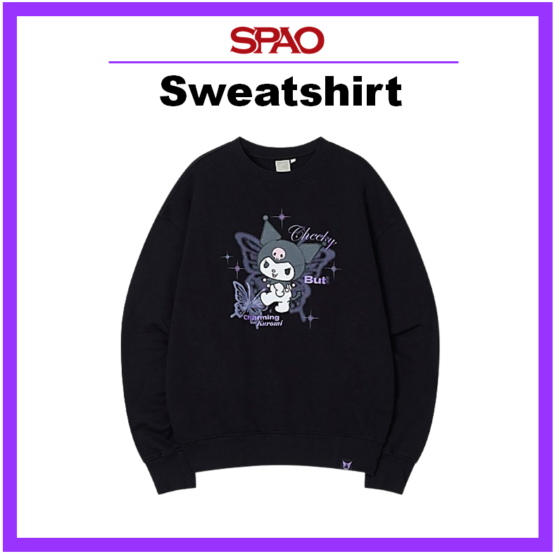 [SPAO] Áo Nỉ Kuromi (Đen) _SPMBC4VU22