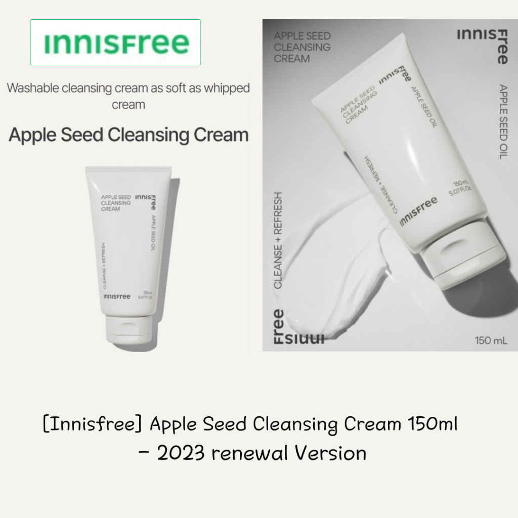 Kem Rửa Mặt Hạt Táo innisfree 150ml - 2023 Phiên Bản Mới | Shopee Việt Nam