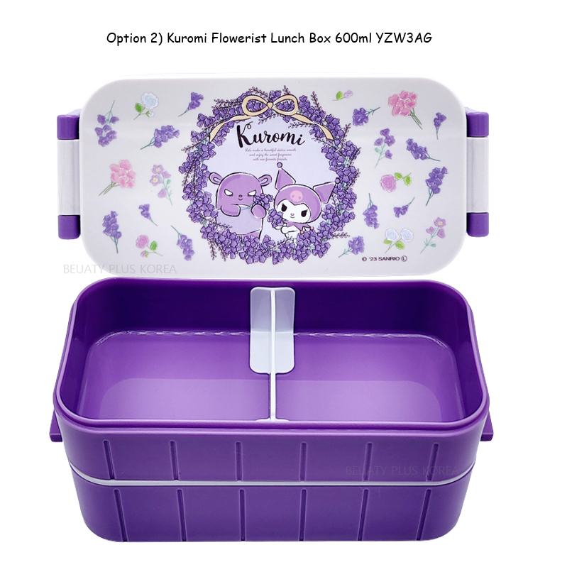 Hộp Đựng Cơm Trưa 600ml Kèm Đũa Hình hello kitty / kuromi / Bộ Sưu Tập kuromi yzw3ag