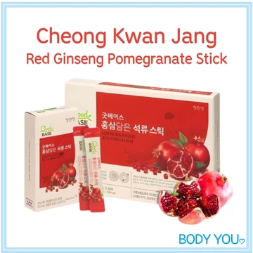 [Cheong Kwan Jang] Lựu Good Base với Que nhân sâm đỏ Hàn Quốc 10ml x 30 que Thức ăn dinh dưỡng K-Health * Cheong Kwan Jang