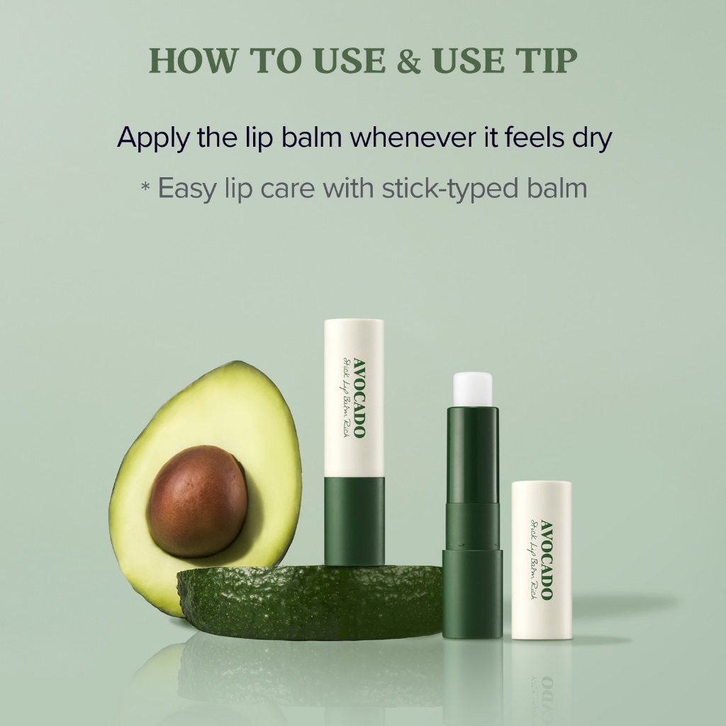 Ảnh Son dưỡng quả bơ dưỡng ẩm dài lâu Avocado Stick Lip Balm 3.4g 2