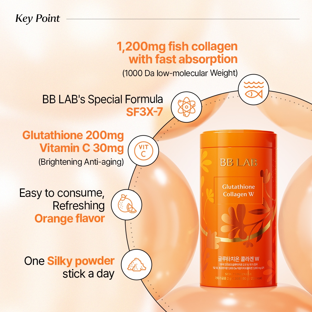 NUTRIONE BB LAB Intensive Glutathione Collagen W (2g x 30 que) 1 Hộp