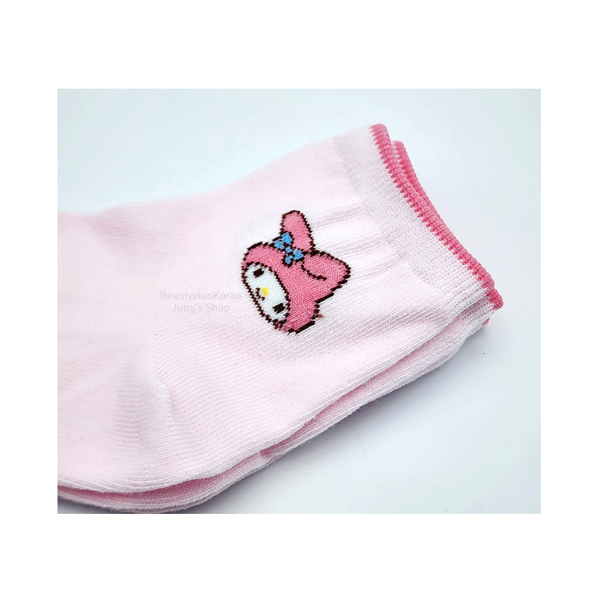 [SANRIO] KITTY / My Melody / Cinnamoroll / Pompompurin Tất trẻ em 2 đôi (AGE 4 ~ 6 / AGE 7 ~ 9)